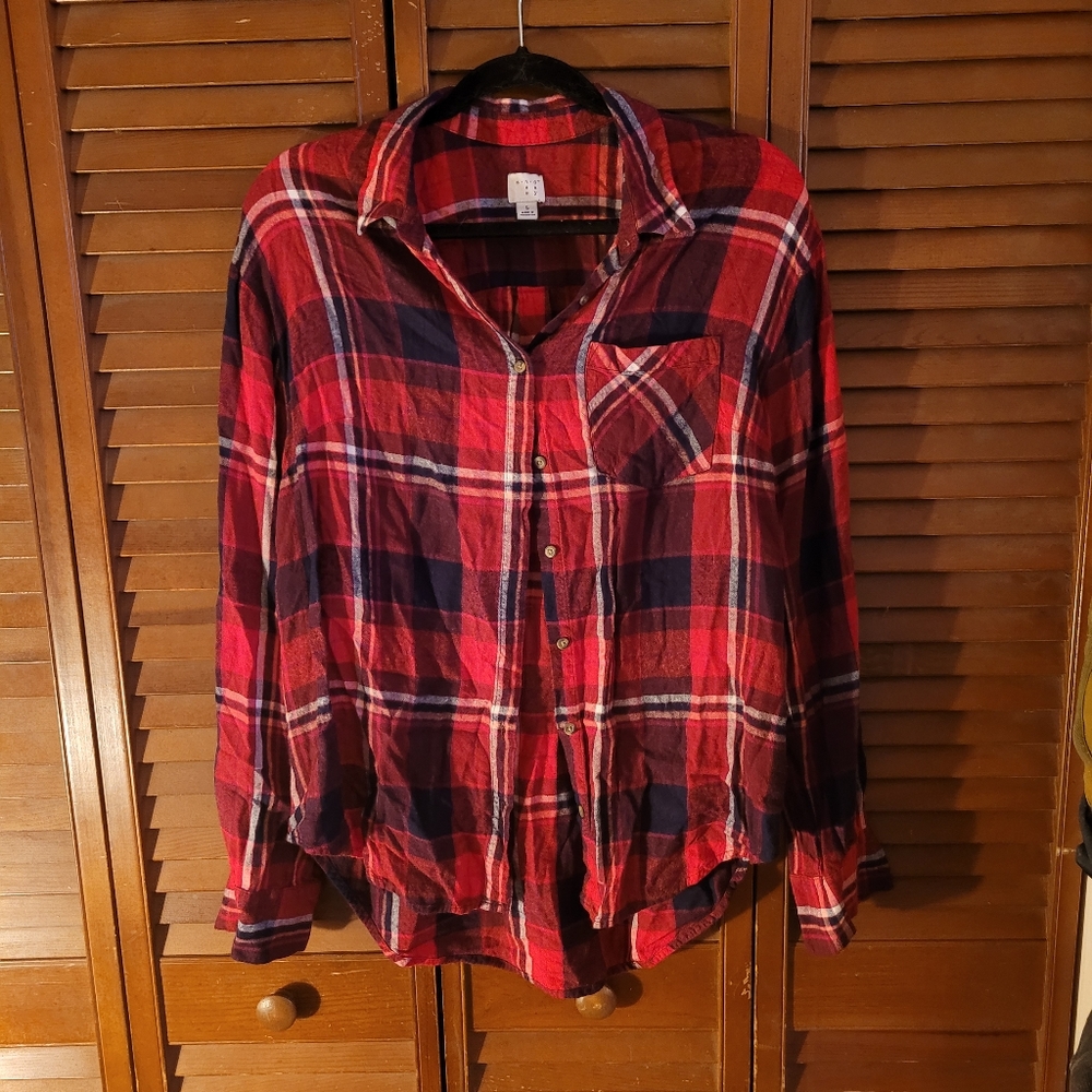 A new day red flannel Large